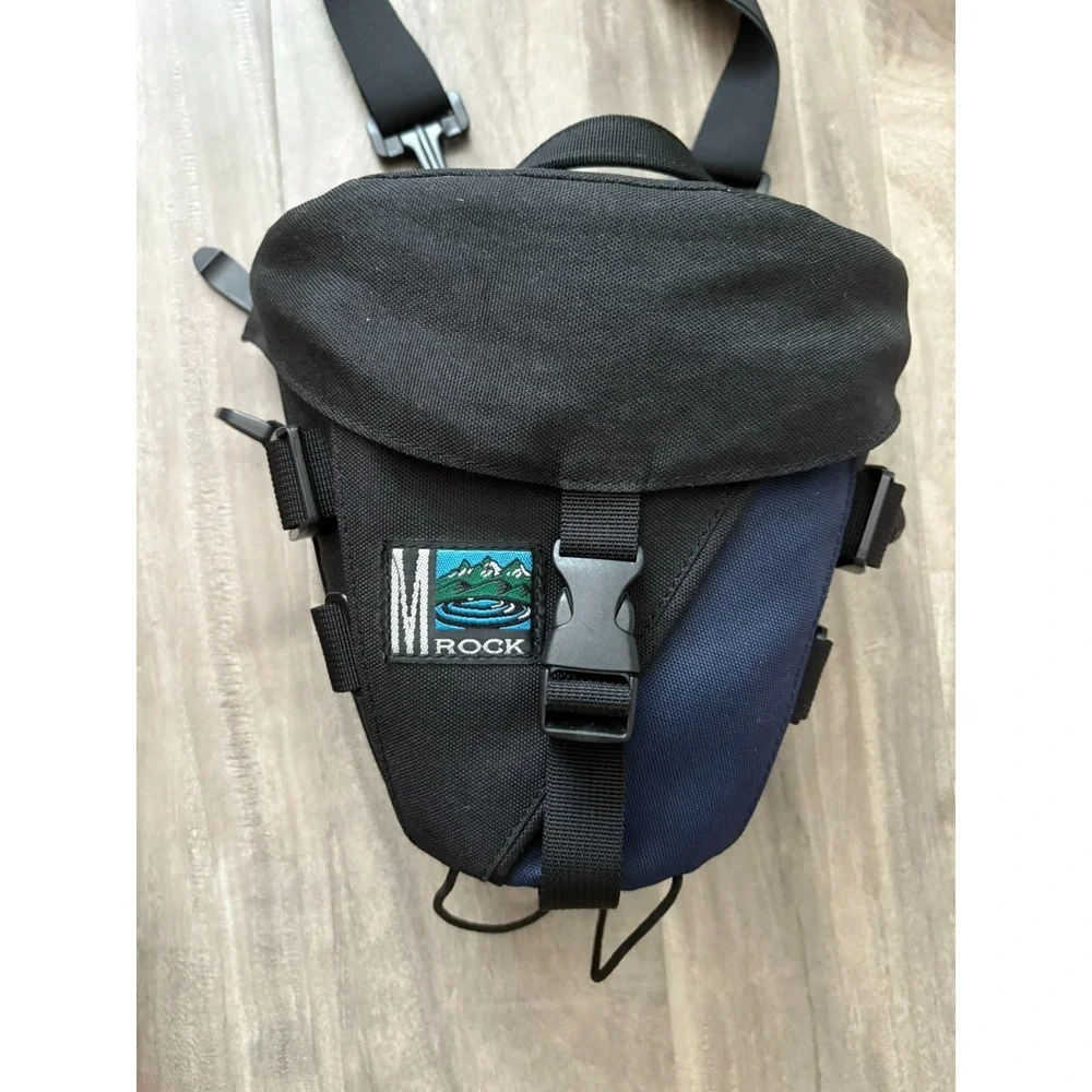 M -ROCK Padded Black Blue Holster Style Top Load Bag Case For Digital Camera